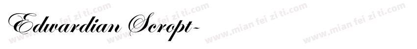 Edwardian Scropt字体转换